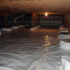 A very large, sealed, and waterproofed crawl space in Maple Ridge.