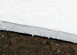 Insulation installed on a crawl space floor in West Vancouver