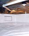 a sealed crawl space installation in Chilliwack
