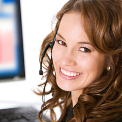 A basement waterproofing customer service specialist in Coquitlam scheduling an appointment.
