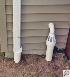 No-freeze basement drain discharge line in Abbotsford