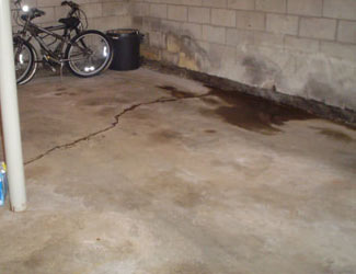 basement floor crack repair system in British Columbia