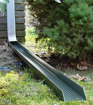 Gutter downspout extension installed in Anmore